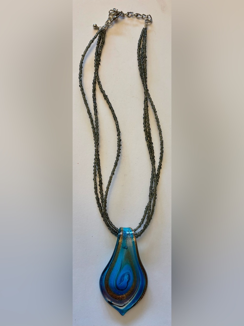 STUNNING HANDCRAFTED DICHROIC ART GLASS PENDANT
